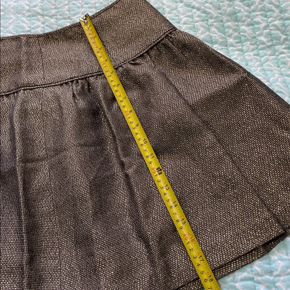 Banana republic drop waste, gold tweed skirt